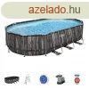 Power Steel 20' x 12' x 48'/6.10m x 3.66m x 1.22m Oval Pool 