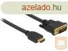 CABLE HDMI(M)->DVI-D(M)(24+1) 2M BLACK DUAL LINK GOLD-PLA