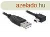 DeLock Cable USB 2.0-A male > USB mini-B 5pin male angled