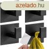 ntapad akasztk, 4db - fekete