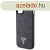 Guess Apple iPhone 16 Pro (6.3) PU 4G Strass Triangle Metal 