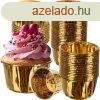 Muffin papr arany 50 db-os kszlet