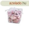 Karcsonyfadsz szett - rozarany - 5 cm - 14 db / szett