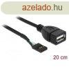 DELOCK kbel USB pin header female > USB 2.0 Type-A femal