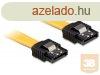 Delock Cable SATA 6 Gb/s 50 cm straight/straight metal yello