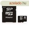 Silicon Power MicroSD krtya - 8GB microSDHC Class10 + adapt