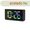 Hama Ibiza Digital Alarm Clock Multi-Colour Display with USB