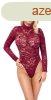 Lace bodysuit red S