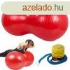 Dupla fitness labda, 40 cm, piros