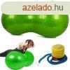 Dupla fitness labda, 40 cm, zld