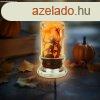 Halloween-i LED gyertya dekorci - denevr - narancs LED - 