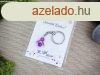 Szeretlek Dadus lila angyal medlos kulcstart