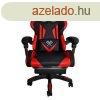 Gamer szk lbtartval, fekete-piros -MS-985