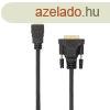 SBOX Kbel, CABLE HDMI Male - DVI (24+1) Male 2 m