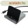 4smarts VoltDock USB-C kbellel 60W Gunmetal tablet dokkol