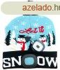 Sapka SP X-mas Let it snow blue L, 4x SMD LED, USB csatlakoz