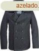 Brandit Pea Coat frfi kabt, fekete