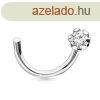 9K fehr arany velt orr piercing- apr kerek cirknia egy k