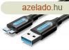 Vention USB-A 3.0/M -> Micro USB-B, ( PVC,fekete), 2m, k