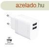 FIXED hlzati tlt, 2*USB-A kimenet, 17W, fehr