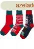 Urban Classics Christmas Bear Socks Kids 3-Pack multicolor