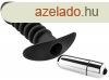 ZENN Premium Ribbed Butt Plug with Strong Vibrating Bullet