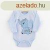 Baba hossz ujj body New Baby Happy Elephant blue