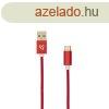 SBOX Kbel, CABLE USB Male -> TYPE-C Male 1.5 m Red