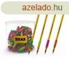 Ceruza markolat, spirl, szilikon, neon, 72 db/display, Silk