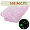 Puha takar foszforeszkl csillagokkal rzsaszn 150 x 180