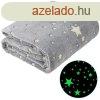 Puha foszforeszkl pld szrke 150x200 cm