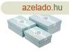 Dszdoboz szett tgla rzsaszn/kk virgos 3 rszes