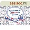 Asztali dik naptr 165mmx240mm, fehr lapokkal 2025/2026 ta