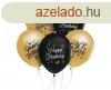 Happy Birthday 30 Gold-Black lggmb, lufi 5 db-os 12 inch (