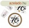 Happy Birthday 70 Milestone party szett 36 db-os 23 cm-es t