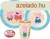 Peppa malac Kindness tkszlet, micro manyag szett, pohrra