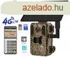 Napelemes 4G SIM krtys vadkamera lkppel s SD krtys f