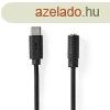 Nedis CCGL65960BK10 USB-C? dug | 3,5 mm jack aljzat | 1,00 