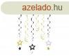 Csillag Glitter Stars szalag dekorci 6 db-os szett
