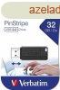 Verbatim 32GB PinStripe USB2.0 Black