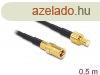 DeLock Antenna Cable SMB Plug > SMB Jack RG-174 0,5m Blac