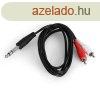 Auna CJ-264-1.5, cinch - 6.3 mm-es jack, 1.5 M