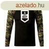 DRAGOWA Fit-T hossz ujj pl army boy, woodland 160g/m2