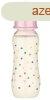 Baby-Nova cumisveg szilikon cumival M-es 240 ml - rzsaszn