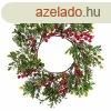 Adventi koszor Piros Zld Manyag 35 x 35 x 8 cm MOST 13218