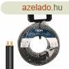 Lapos prhuzamos kbel EDM 28714 Fekete 20 m 2 x 0,75 mm MOS