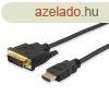 HDMI Kbel Equip 119322 Fekete 2 m MOST 7819 HELYETT 4390 Ft