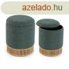Sztszedhet puff Versa Zld Bambusz Fa MDF 36 x 44 x 36 cm 