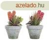 Dekor nvny DKD Home Decor Piros Szrke Narancszn EVA PE (