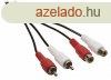 Sztere Audio Hosszabbt Kbel 2x RCA Dug - 2x RCA Aljzat 